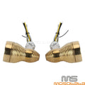 10mm Brass Turn Signal Lights for Harley Dyna FXDB (2006-2017)