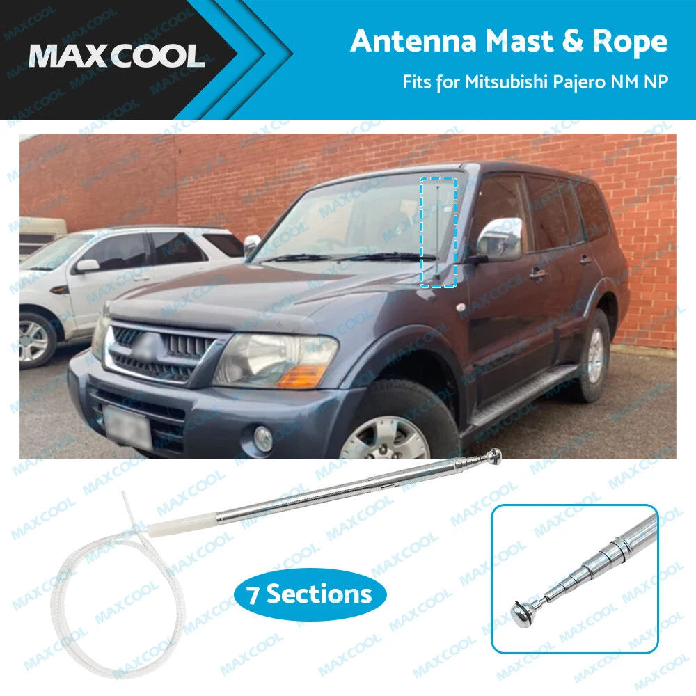 7-Section Antenna Mast Rope for Mitsubishi Pajero NM NP (2000–2006) AP262