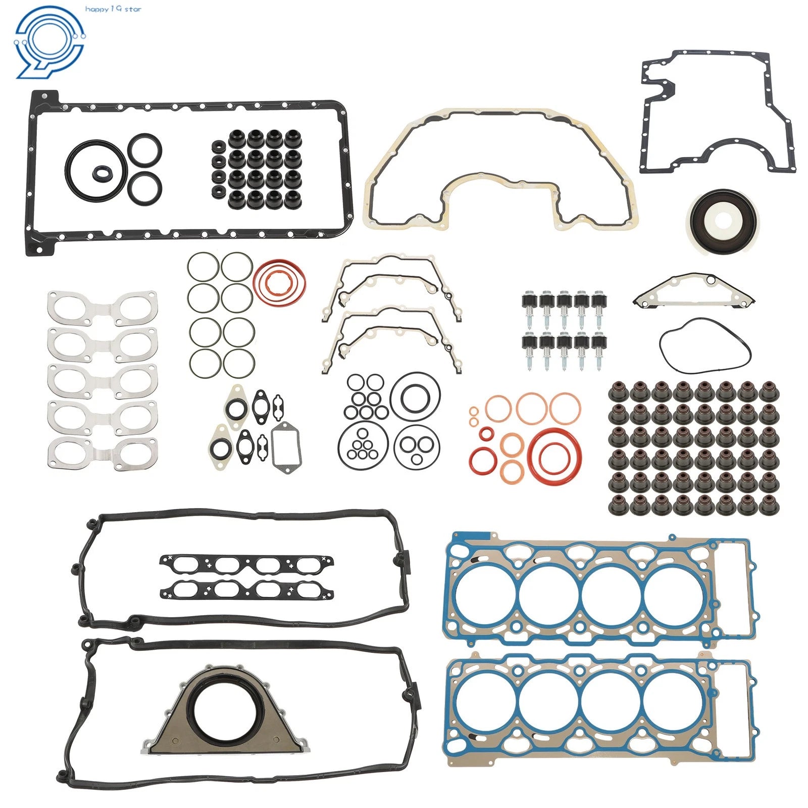 Engine Rebuild Gasket Kit for BMW 545i 645Ci X5 E53 E60 E63 E65 (2004-2010)