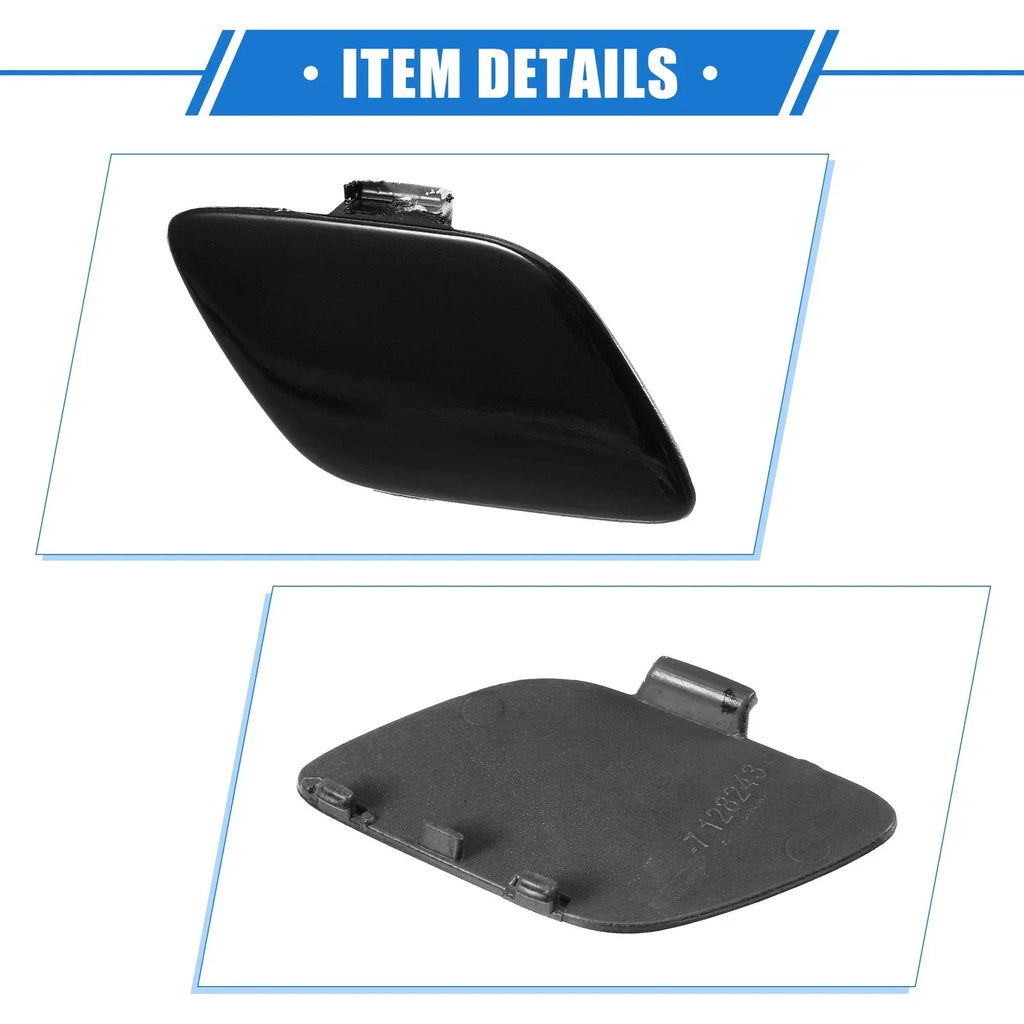 Tow Hook Eye Hole Cover Cap Plastic Black Front Right for BMW E93 (2007 - 2010)