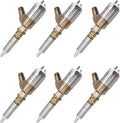 Set of 6 Fuel Injectors 320-0670 2645A745 for Caterpillar CAT C6.6 Engine