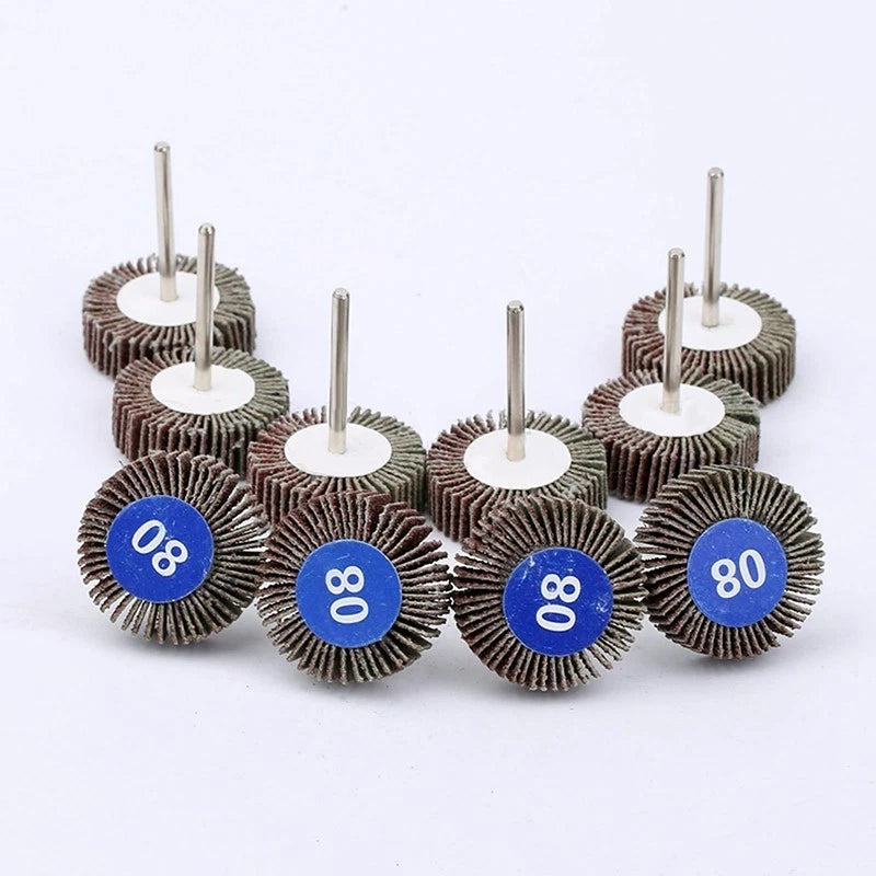 10X Sanding Sandpaper Flap Disc Grinding Wheel for Power Rotary Tool (80 Grit)