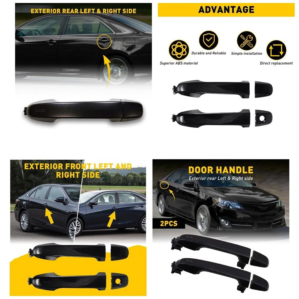 4X Exterior Door Handle for Toyota Camry (2012–2017)