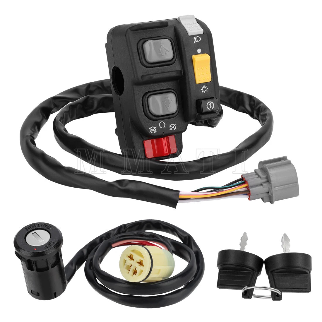 Start Stop Switch & Key Switch for Honda Rancher 400 TRX400FA/FGA (2004–2007)