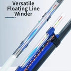 Fishing Line Winding Board with Rod Clip for Boat or Shore (15x3x1.4cm)