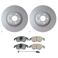 Hella 345mm Rotors & Akebono EURO Ceramic Brake Pads Kit for Audi S4 S5