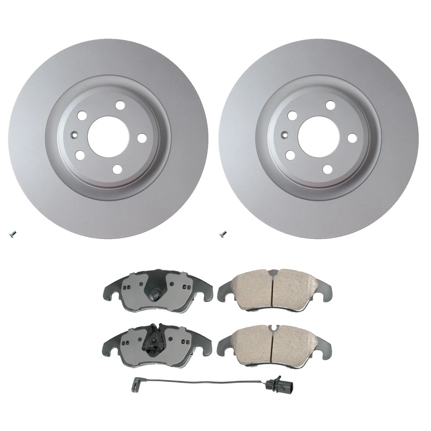 Hella 345mm Rotors & Akebono EURO Ceramic Brake Pads Kit for Audi S4 S5