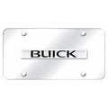 Chrome Name on Chrome License Plate - Officially Licensed for Buick