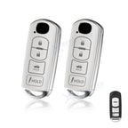 2Pcs White Soft TPU Leather Shockproof Smart Key Fob Cover for Mazda 3 6 (2014–2020)