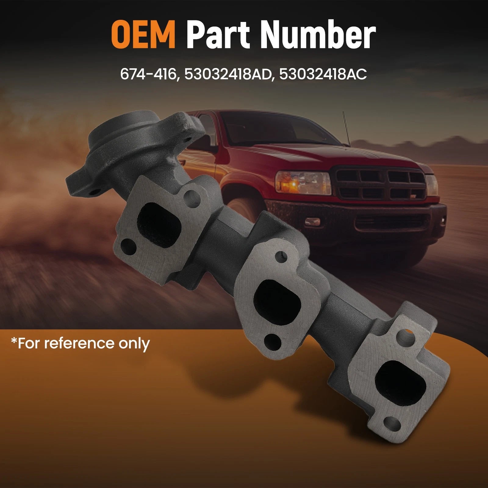 Cast Iron Exhaust Manifold for Dodge Durango 3.7L (2004–2009)