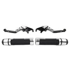 Silver Extendable Brake Clutch Levers Set for Kawasaki Z900RS (2018–2023)