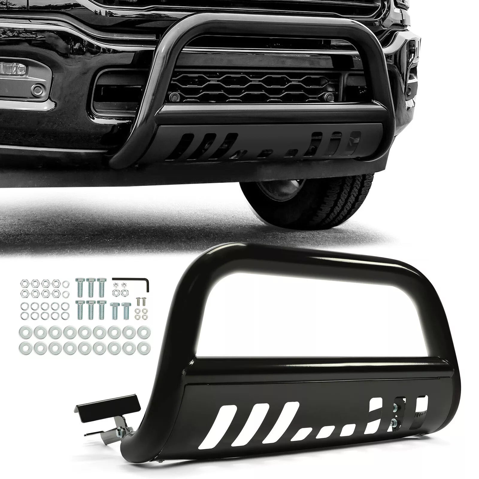Brush Bull Bar Push Front Bumper Grille Guard for Dodge Ram 1500 (2009–2023)