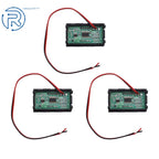 3X Blue LED Voltage Meter Voltmeter Panel for DC 4.5-30V