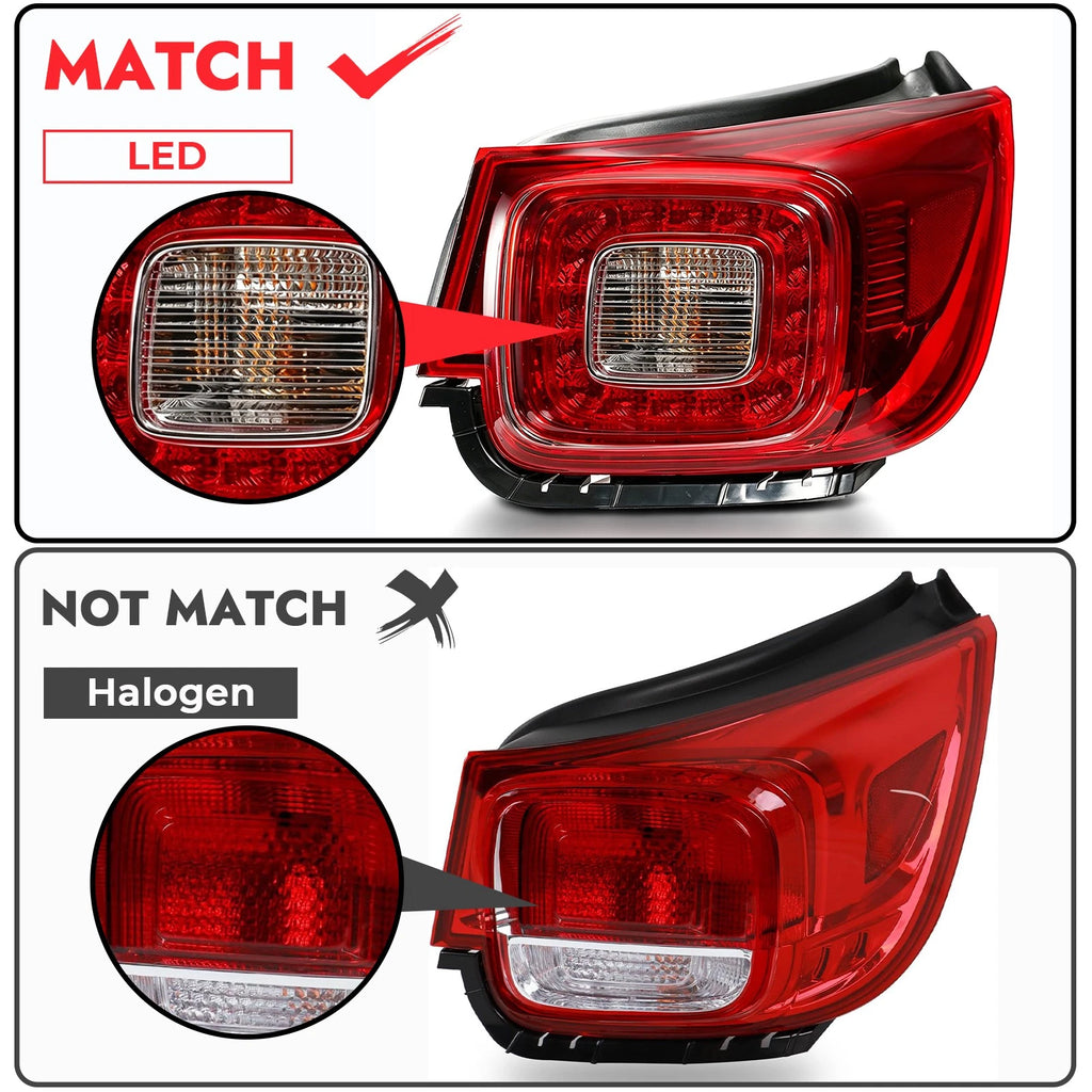 LED Tail Light Assembly for Chevy Malibu LTZ (2013–2015) Right Side