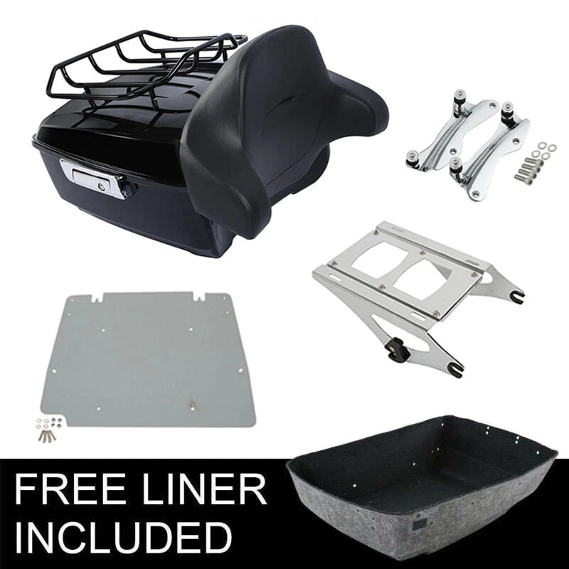 Trunk Pad Top Rack Mount for Harley Touring Street Glide (2014–2026)