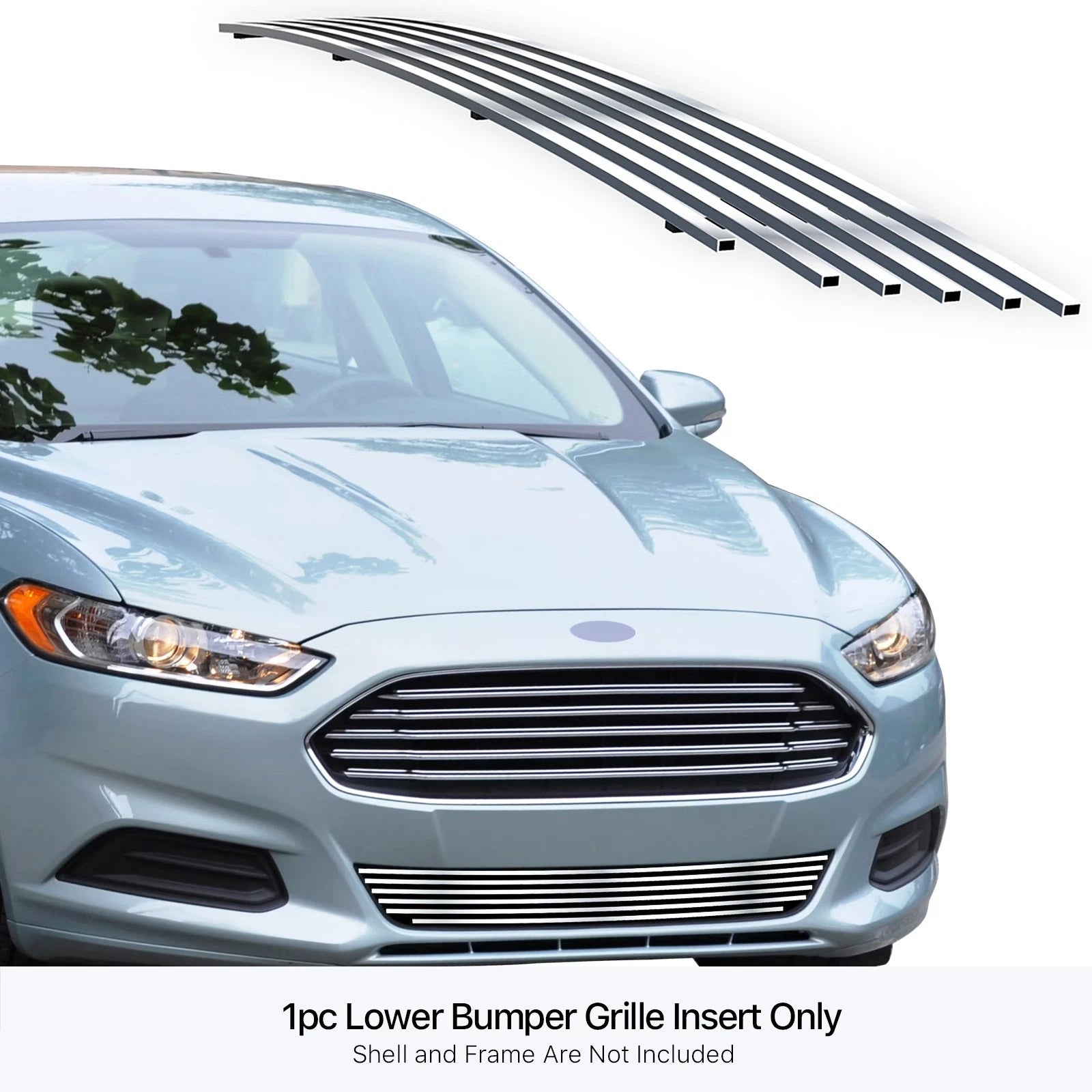 Stainless Lower Bumper Chrome Billet Grille Insert for Ford Fusion (2013-2016)
