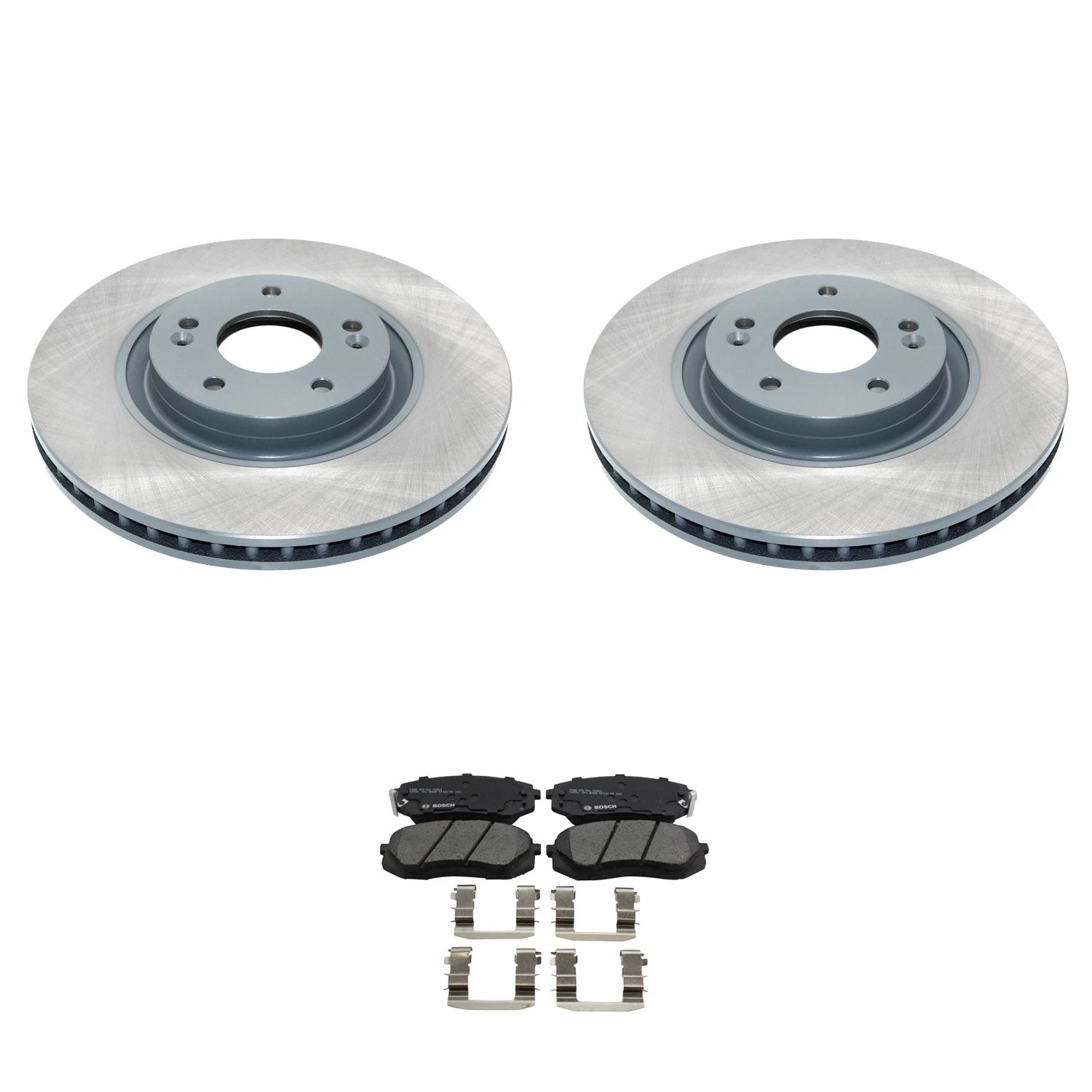 DuraGo Front Rotors & Bosch QuietCast Pads Kit for Cadenza (2014–2019)