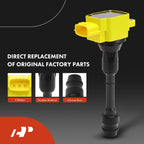 Set of 4 Ignition Coils & 4 Iridium Spark Plugs for Nissan Altima Sentra