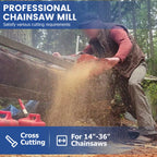 Chainsaw Mill Kit for Portable Lumber Cutting (14"-36")