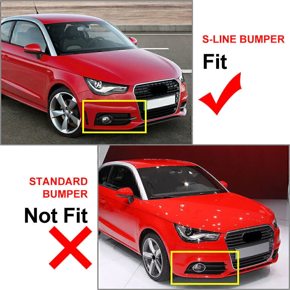 Honeycomb Front Bumper Fog Light Grille for AUDI A1 8X (2011-2014)