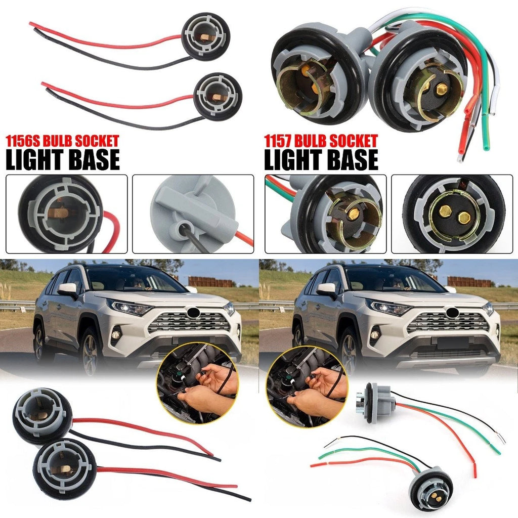 Universal Wire Female Socket 1157 U Harness LED Stop Brake Repair Plug