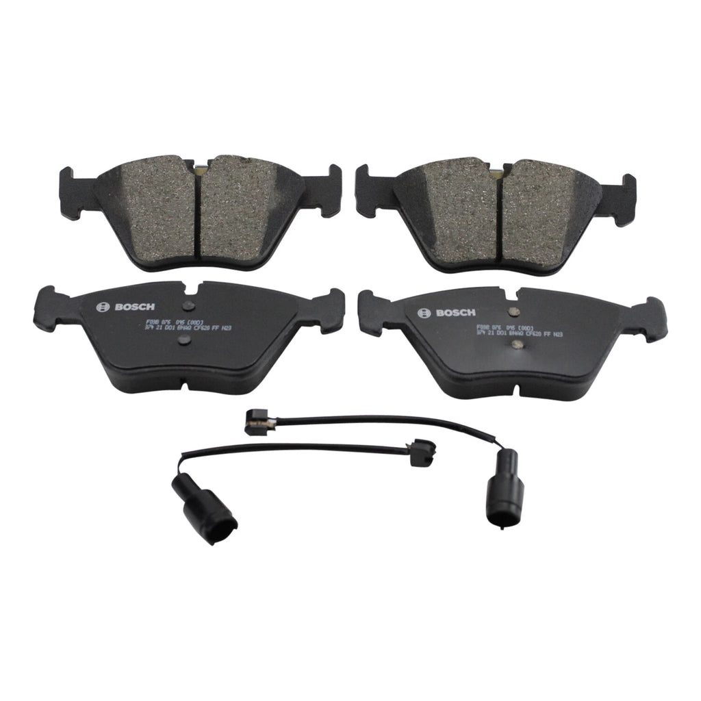 Set of 4 Bosch QuietCast Front Ceramic Brake Pads with Sensor for BMW E46 E83 E85 E86