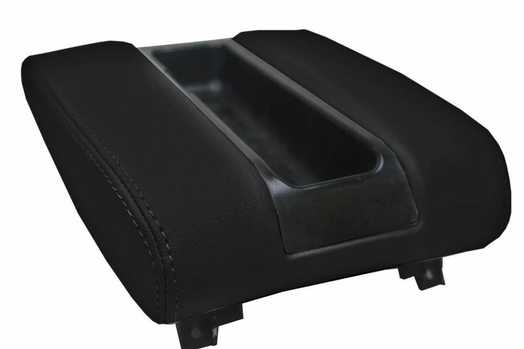 Leather Center Console Lid Armrest Cover for BMW E39 (1997–2003) Black