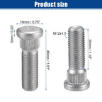 12 Pcs M12x1.5 Wheel Lug Studs for Lexus ES350 (2007–2012) No. 9094202049