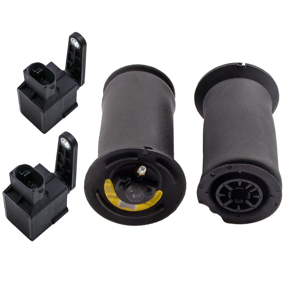 4Pc Air Ride Pneumatic Spring Bag + Height Level Sensor for BMW 5 Series (2003)