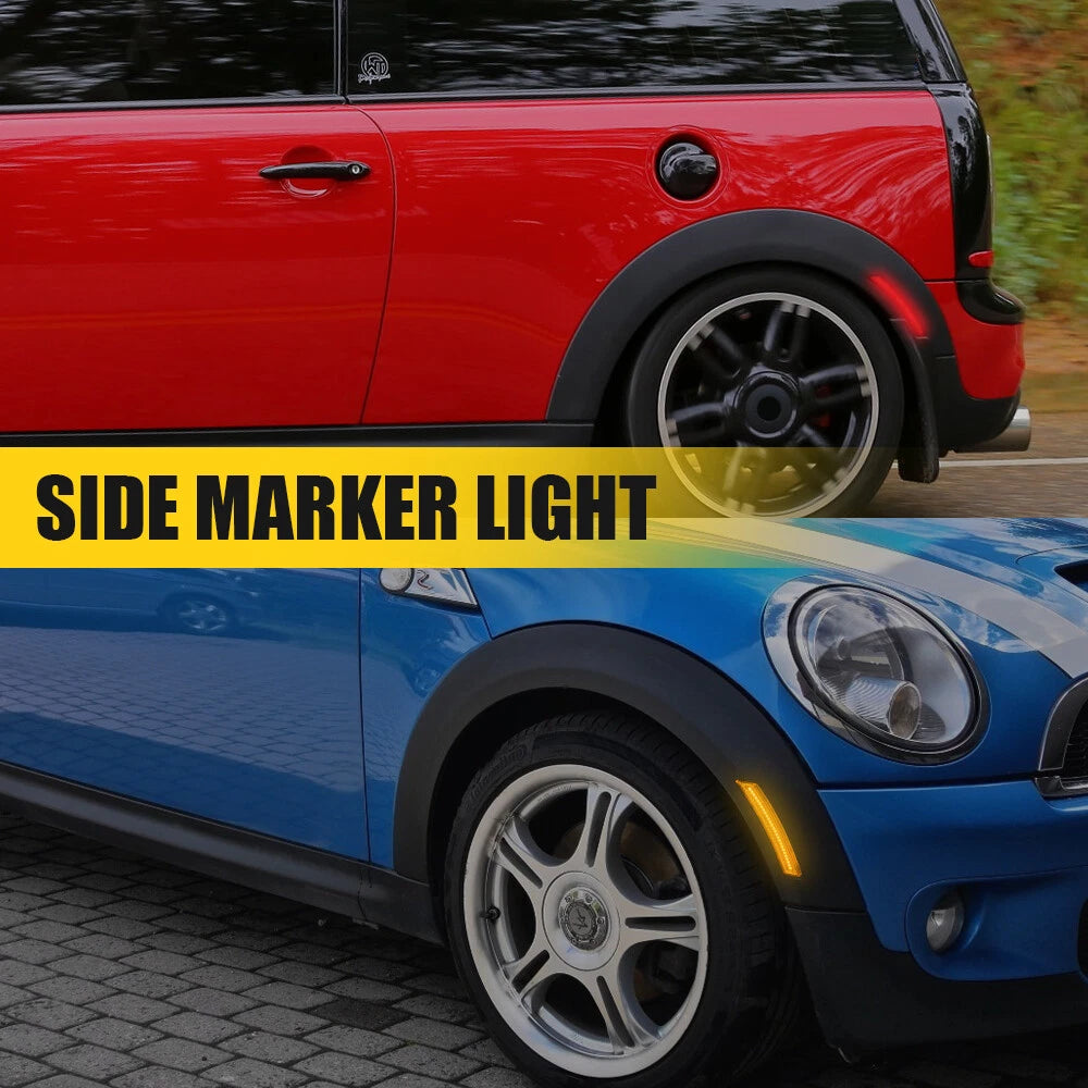 Set of 4 LED Side Marker Fender Lights for Mini Cooper (R55âR60)