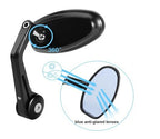 7/8" Handle Bar End Rearview Side Mirrors for Universal Motorcycle
