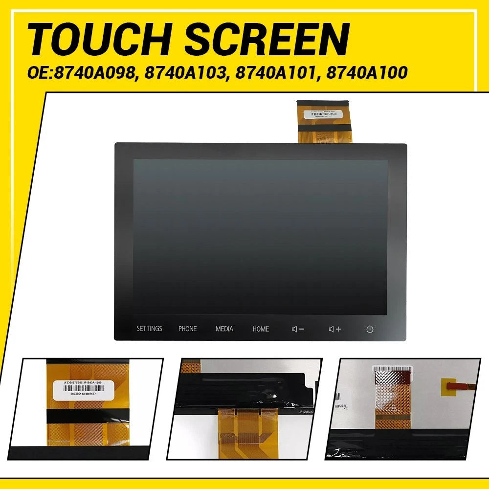 8" Touch Digitizer Screen for Mitsubishi Outlander (2019–2022)