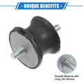 2pcs Auto Transmission Mount for BMW 325is (1992 - 1995) Rubber Black