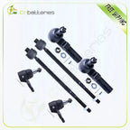 Set of 6 Inner Outer Tie Rods & Lower Ball Joints for Pontiac Bonneville (2000–2005)