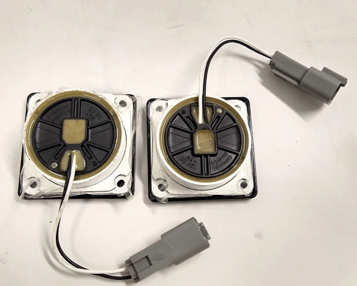 Set of 2 Hella IP6K7 Warm White LED Square Courtesy Lamps for Universal (2010–2023)