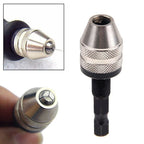 1/4 Inch Hex Shank Keyless Drill Bit Chuck Adapter Converter Quick Change Tool