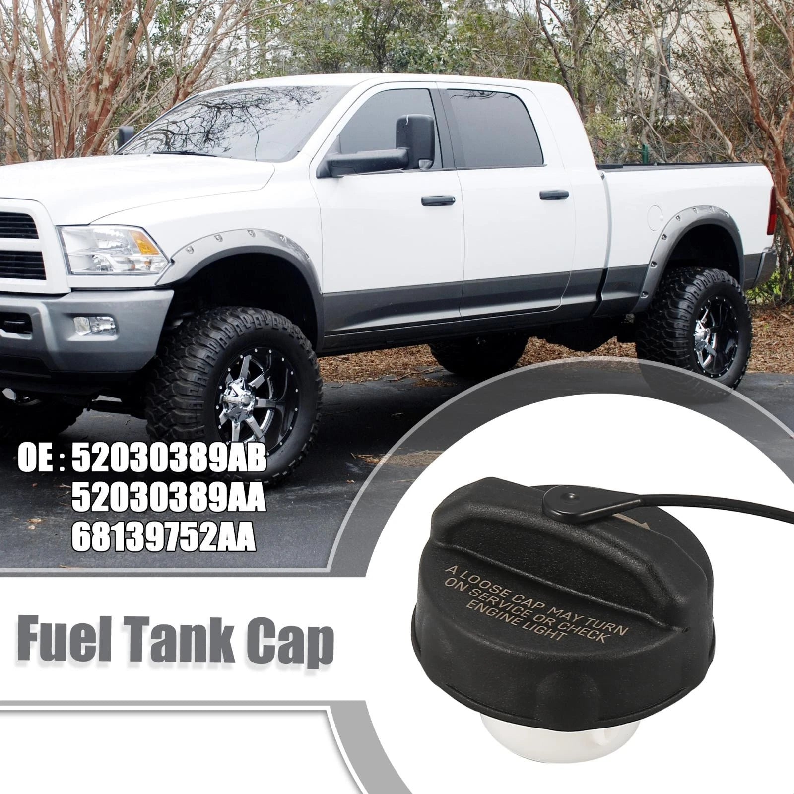 Fuel Tank Cap for Dodge Challenger (2011–2019) 52030389AB 52030389AA