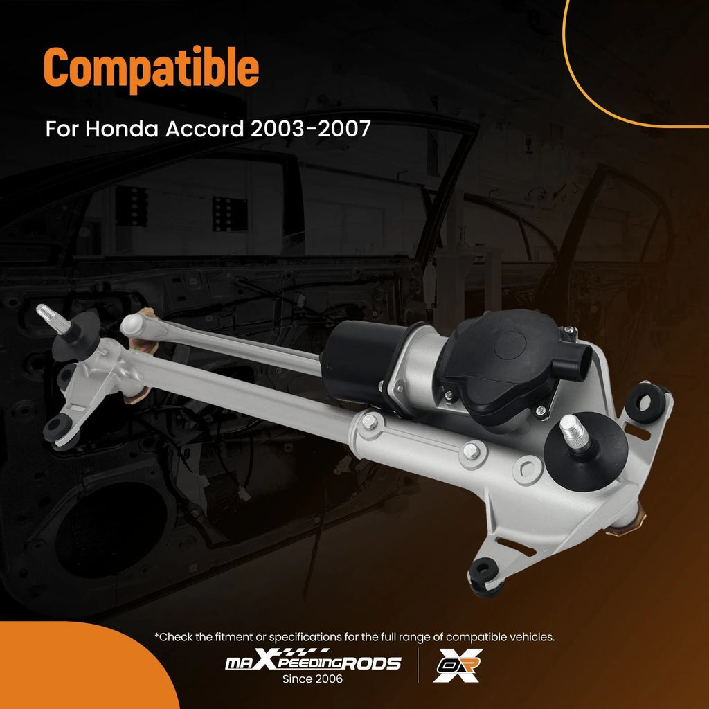 Front Windshield Wiper Linkage with Motor for Honda Accord (2003-2007)