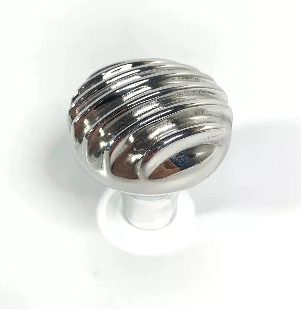 Show Quality Polished Aluminum Finned Shift Knob for 16mm x 1.5mm Thread