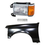 Fender Kit for Ford F-150, F-250 (1989–1991) - Primed Left with Chrome Trim