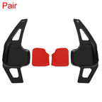 1 Pair Aluminum Alloy Black Steering Wheel Shift Paddle for BMW F22 F23 F30 (2012–2019)
