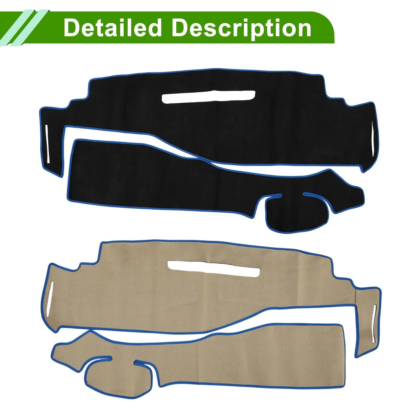 Dashboard Dash Cover Mat for Nissan Serena C27 (2016–2022) Black Blue