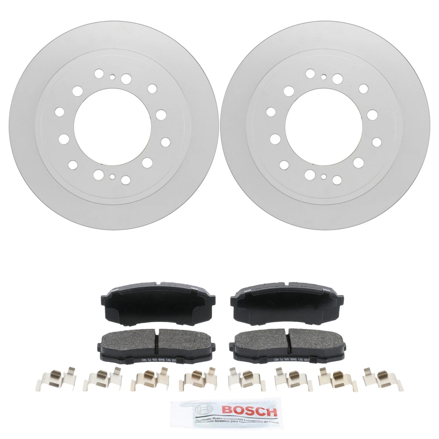 Brake Rotors & Ceramic Pads Kit for Toyota 4Runner FJ Cruiser GX460 (2003–2023)
