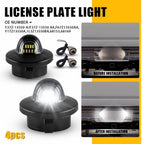 2X LED License Plate Light for Ford F150 F250 F350 (w/ Wiring Harness Socket)