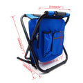 Portable Folding Camping Fishing Chair Stool Travel Backpack Beach Bag