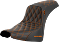 SADDLEMEN Pro Series SDC Performance Seat for - Orange Stitch