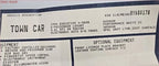 Original Window Dealer Sticker for Lincoln Town Car (1994)