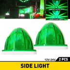 Green LED Side Marker Light for Semi Trailer Heavy Truck (12V-24V) EXV