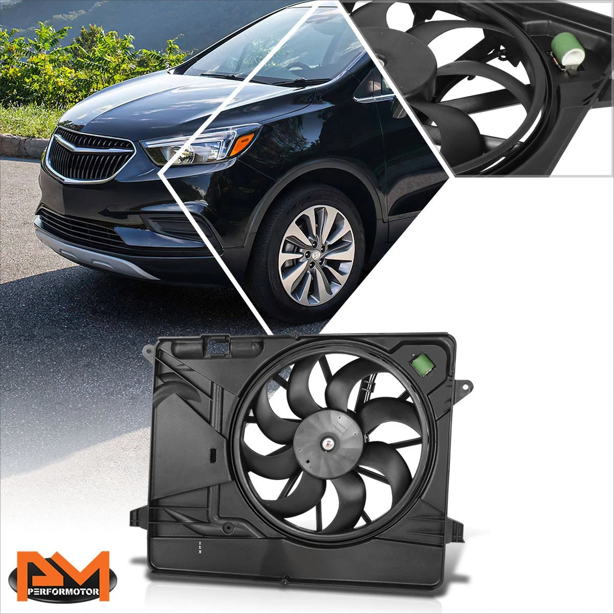 Radiator Cooling Fan Assembly for Buick Encore (2013–2022)