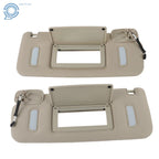 Set of 2 Gray Sun Visors for Chevrolet Silverado Sierra Tahoe Yukon (2007–2014)